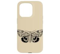 Dark Academia Grunge Butterfly, Fairycore Goth Polilla Carcasa para iPhone 15 Pro