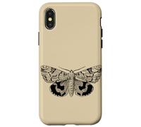 Dark Academia Grunge Butterfly, Fairycore Goth Polilla Carcasa para iPhone X/XS
