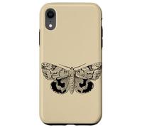 Dark Academia Grunge Butterfly, Fairycore Goth Polilla Carcasa para iPhone XR