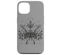 Dark Academia Hongo Cristales Polilla Moth Moon Fases Carcasa para iPhone 13