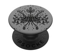 Dark Academia Hongo Cristales Polilla Moth Moon Fases PopSockets PopGrip Adhesivo