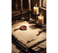 Dark Academia Notebook: Wax Seal & Parchment Letters | 120 Lined Pages | 6x9 in: A Vintage Correspondence-Inspired Journal for Writing and Creativity