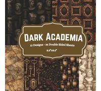 Dark Academia Paper Pad for Scrapbooking: 12 Literary Double-Sided Designs on 8.5"x8.5" Sheets - Junk Journals, Card Making, Collage & Creative DIY: ... mixed media art, collage, card making
