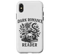 Dark Academia Reader Gothic Snake and Rose Mujer Hombre Carcasa para iPhone X/XS