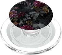 Dark Academia Victorian Gothic Floral Pattern PopSockets PopGrip para MagSafe