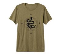 Dark Academia Witchy Snake Tarot Estética Celestial Boho Camiseta Premium