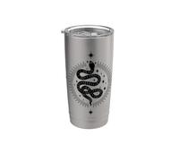 Dark Academia Witchy Snake Tarot Estética Celestial Boho Vaso térmico de acero inoxidable de doble pared
