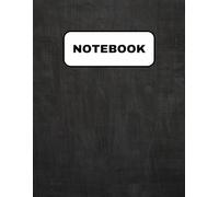 Dark and Black Notebook: for writing, journaling and note-taking being at 8.5 x 11 inches in size and has 200 pages