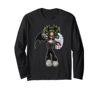 Dark Angel Demon Emo Baddie Grunge Y2K Gótico Nursecore Manga Larga