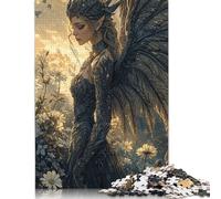 Dark Angel in Bloom Puzzles Imposible,desafío for Adults Juego Educativo 1000 Piezas Obra De Arte De Juego De para Adultos Y Niños A Partir De 12 Años 1000pcs (75x50cm)
