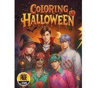 Dark Anime Halloween Coloring Book