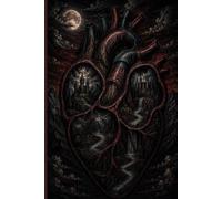 Dark Art Anatomie Herz Notizbuch mit karierten Seiten - Gothic Fantasy Journal Medizin Geschenk für Ärzte Pflege Fans: Liniertes Tagebuch Schreibheft ... Academia Notebook mit mystischem Herz Cover