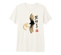 Dark Bat Japanese Ink Wash Traditional Asian Art Camiseta Premium
