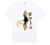 Dark Bat Japanese Ink Wash Traditional Asian Art Comfort Colors Adult Heavyweight T-Shirt