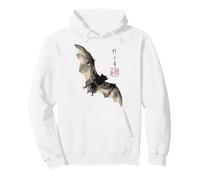 Dark Bat Japanese Ink Wash Traditional Asian Art Sudadera con Capucha