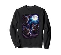 Dark BatsUnder The Full Moon Vintage Fantasía Rayo Sudadera