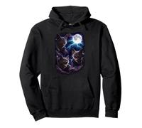 Dark BatsUnder The Full Moon Vintage Fantasía Rayo Sudadera con Capucha