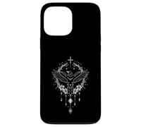 Dark Bird Floral Frame Celestial Raven Night Carcasa para iPhone 13 Pro MAX