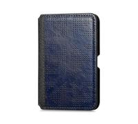 (Dark Black, Multicolor) RFID Blocking Card Holder PU Leather Adhesive Phone Card Bag Kickstand