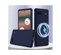 (Dark Blue, Multicolor) For Google Pixel 6a Case Compatible with MagSafe Anti-Drop Liquid Silicone Phone Cover - Dark Green