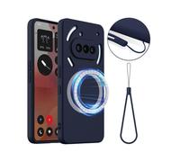 (Dark Blue, Multicolor) For Nothing Phone (3a) Case Compatible with MagSafe Anti-Drop Liquid Silicone Phone Cover - Dark Blu