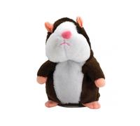 (Dark Bown)Simulation Hamster Mouse Toy - Electric, Interactive Stuffed Animal, Perfect for Kids Playtime and Educational Fun