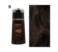 Dark brown (B) $PHANSTA hair dye plant formula mild and does not damage the hair lazy