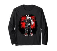Dark Bunny Anime Girl Katana Gothic Waifu Estética Japonesa Manga Larga