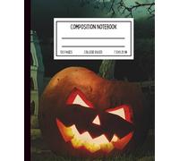 Dark Castle Halloween Notebook | Matte Cover: Gothic Haunted Mansion and Evil Pumpkin Journal for Spooky Season Writing - 7.5 x 9.25 in, College Ruled, 120 Pages