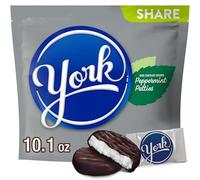 Dark Chocolate Peppermint Patties Candy, Individually Wrapped, Gluten Free, 10.1 oz Share Pack