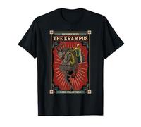 Dark Christmas Folkloric Devil The Krampus con Bolsa de Juguetes Camiseta