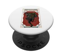Dark Christmas Folkloric Devil The Krampus con Bolsa de Juguetes PopSockets PopGrip Adhesivo