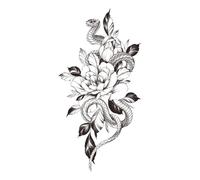 Dark Decal Patterns | Body Art Sticker | Temporary Stickers | Hand Arm Neck Sticker | 15-Day Skin Sticker | Easy to Apply and Remove for Placement the Body, Hand, Arm, Neck Temporary Tattoo