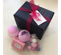 Dark Desire - Juego de regalo de bomba de baño - Regalos hechos a mano envueltos de lujo - Navidad/cumpleaños