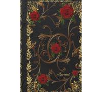 Dark Elegance: Gothic Journal with Gold Embellishments & Roses