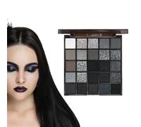 Dark Eye Shadow Set - Bold Shade Box, Color Rich Palette | Mezcla De Burdeos Metálicos Mezclables, Pila Carmesí Gris Azul Para El Estilo De Vestuario De Brujas, Accesorio De Ropa De Club De Festival,