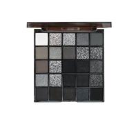 Dark Eyeshadow Palette, 25 Colors Matte Shimmer, Velvet Black Smoky Makeup Smokey Eye Kit Gothic Long-Lasting Powder Shadow, Highly Pigmented for Parties