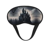 Dark Fairy Tale Castle02 - Máscara de ojos con estampado para dormir, suave, cómoda, sombra de ojos, opaca, para viajes, camping