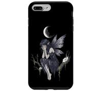 Dark Fantasy Fairy Under a Cracked Moon Carcasa para iPhone 7 Plus/8 Plus