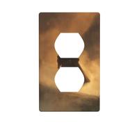 Dark Fantasy Old Witch in The Fog - Cubierta decorativa para interruptor de luz, placa de pared para cocina, baño, tamaño 7 x 11,4 cm