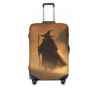 Dark Fantasy Old Witch in The Fog - Fundas elásticas para equipaje de viaje, a prueba de polvo, resistente a los arañazos, protector de maleta de 22 a 24 pulgadas