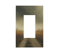 Dark Fantasy - Placa frontal para interruptor de luz de bruja, campos de niebla, cubierta de placa frontal, 1 banda, decoración de receptáculo para el hogar, cocina, habitación, baño