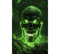 Dark Fantasy Skull Notebook: Lined Journal for Gamers, Metal Fans, Gothic Art Lovers & Fantasy Writers