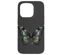 Dark Fantasy Steampunk Butterfly Illustration Carcasa para iPhone 15 Pro