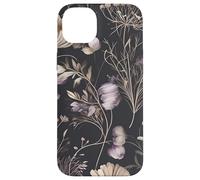 Dark Floral Pattern Moody Vintage Flowers Gothic Romantic Carcasa para iPhone 14 Plus