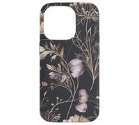 Dark Floral Pattern Moody Vintage Flowers Gothic Romantic Carcasa para iPhone 14 Pro