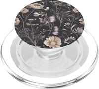 Dark Floral Pattern Moody Vintage Flowers Gothic Romantic PopSockets PopGrip para MagSafe