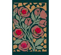 Dark Floral Rose Composition Notebook: 6x9 Lined Journal with 130 College Ruled Pages, Aesthetic Moody Red Roses and Leopard Print Design, Elegant Stationery for Women, Work, and Journaling