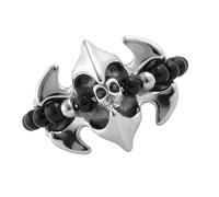 Dark Framework - Aro abierto modificable de hueso de pez, joyería unisex para fiestas orientadas a todos los días, mezcla permanente, plan tradicional, aro modificable oscuro