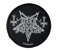 Dark Funeral Parche con logotipo circular, tejido y licenciado.